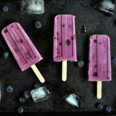 Blueberry-Cinnamon Ice Pops