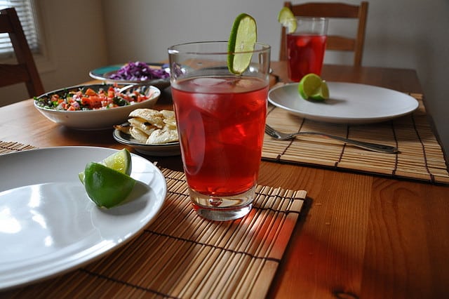 Fish Tacos with Spicy Salsa and Pickled Onions