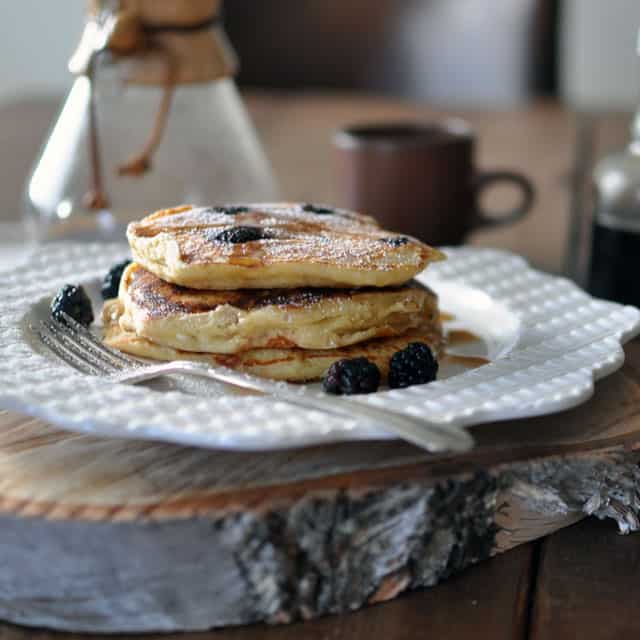 Berry-Ricotta Pancakes from Pancakes by Adrianna Adarme