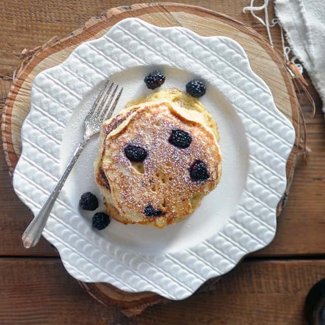 Berry-Ricotta Pancakes from Pancakes by Adrianna Adarme