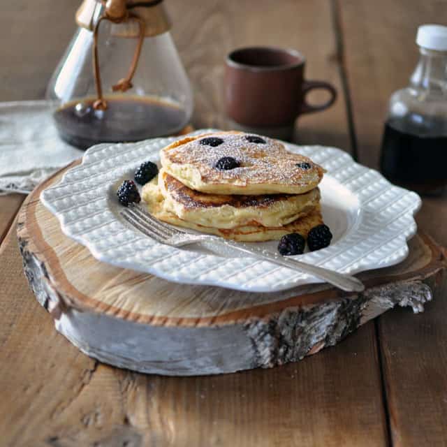 Berry-Ricotta Pancakes from Pancakes by Adrianna Adarme