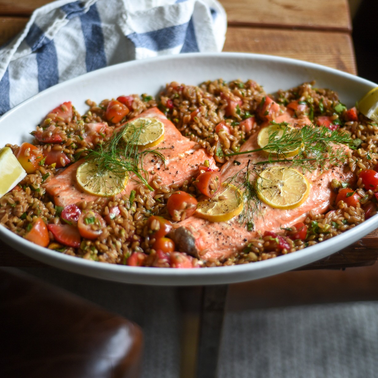 Cedar Plank- Grilled Salmon