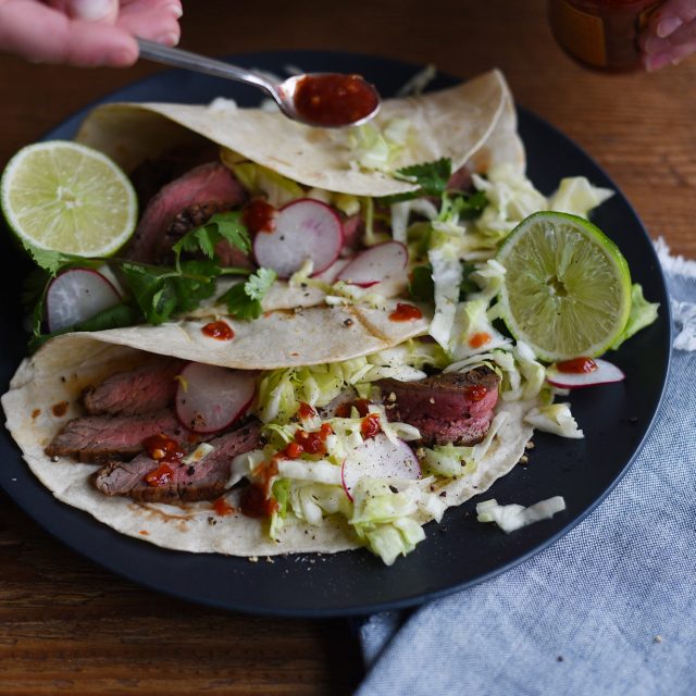 Turntable Kitchen shares an easy recipe for Coffee-Rubbed Steak Tacos