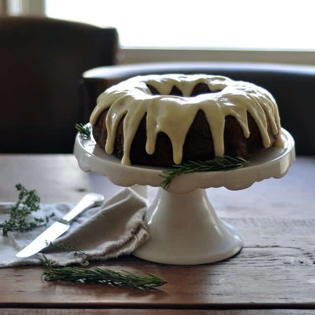 Pumpkin Spice Bundt Cake with Maple Cream Cheese Icing