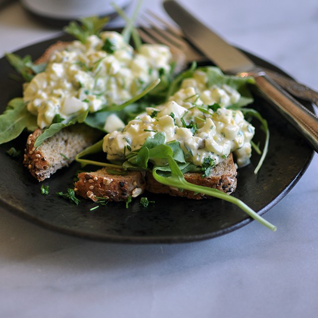 Pickle-y Egg Salad Toast