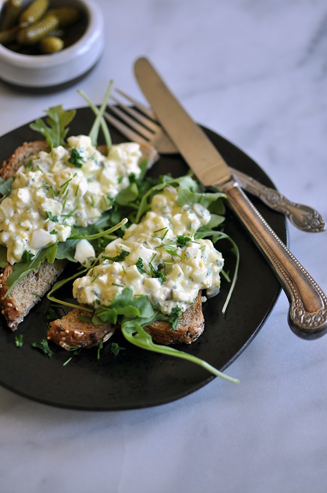 Pickle-y Egg Salad Toast