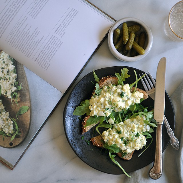 Pickle-y Egg Salad Toast