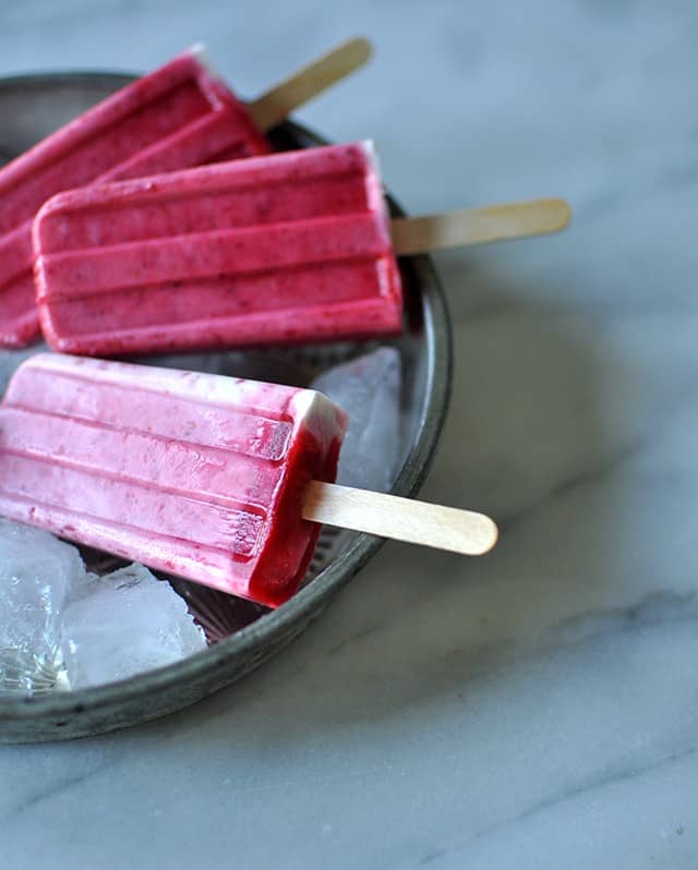 How to Make Popsicles: Raspberries & Cream