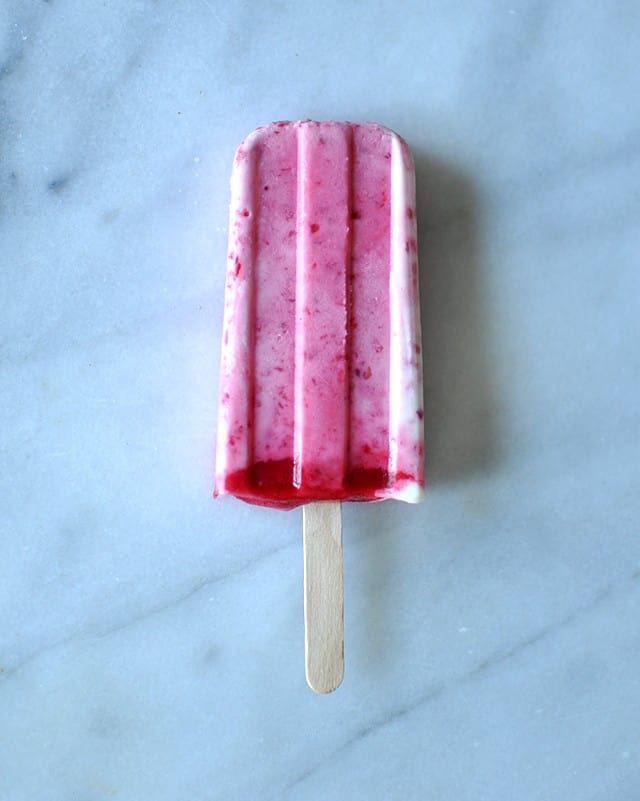 How to Make Popsicles: Raspberries & Cream