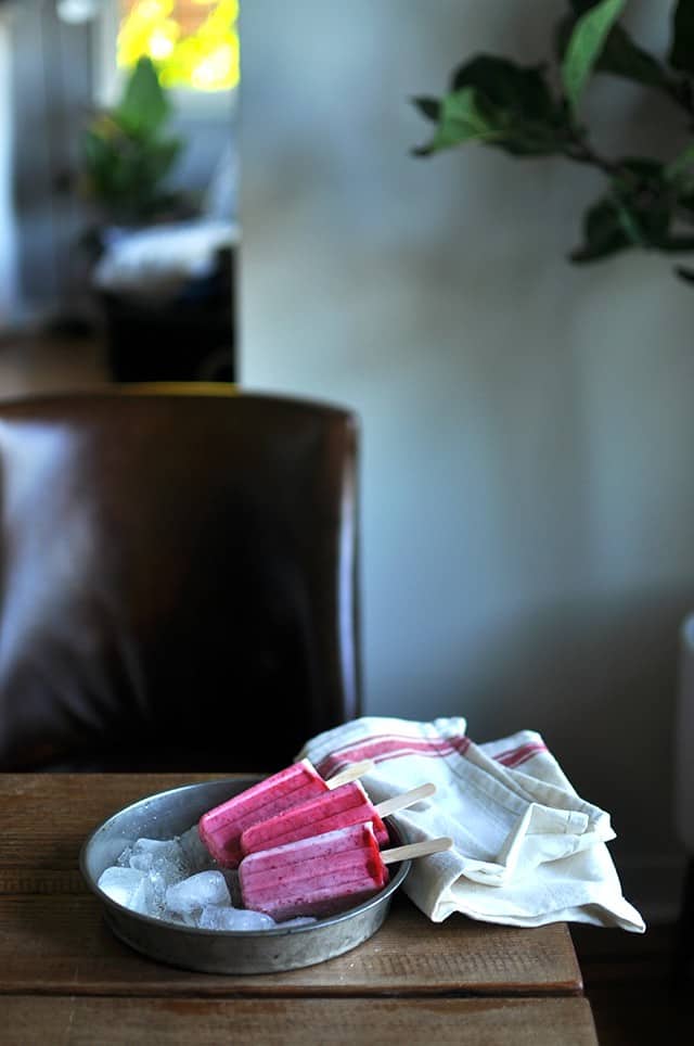 How to Make Popsicles: Raspberries & Cream