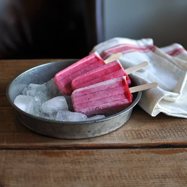 How to Make Popsicles: Raspberries & Cream