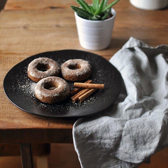 Baked Applesauce Molasses Donuts