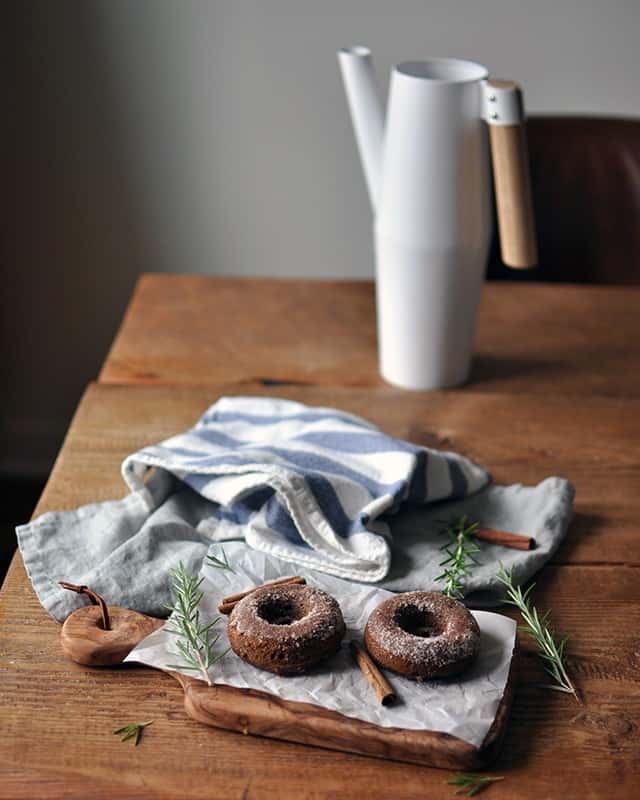 Baked Applesauce Molasses Donuts