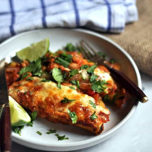 Vegetarian Black Bean Enchiladas for Cinco de Mayo and Beyond