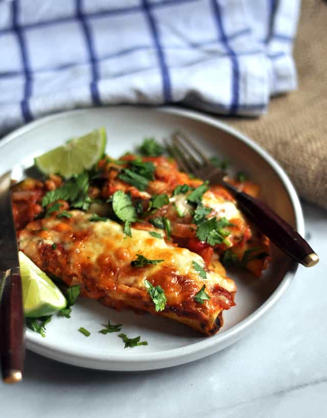 Vegetarian Black Bean Enchiladas for Cinco de Mayo and Beyond