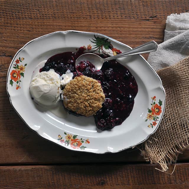 Berry Cobbler with Oat Dumplings