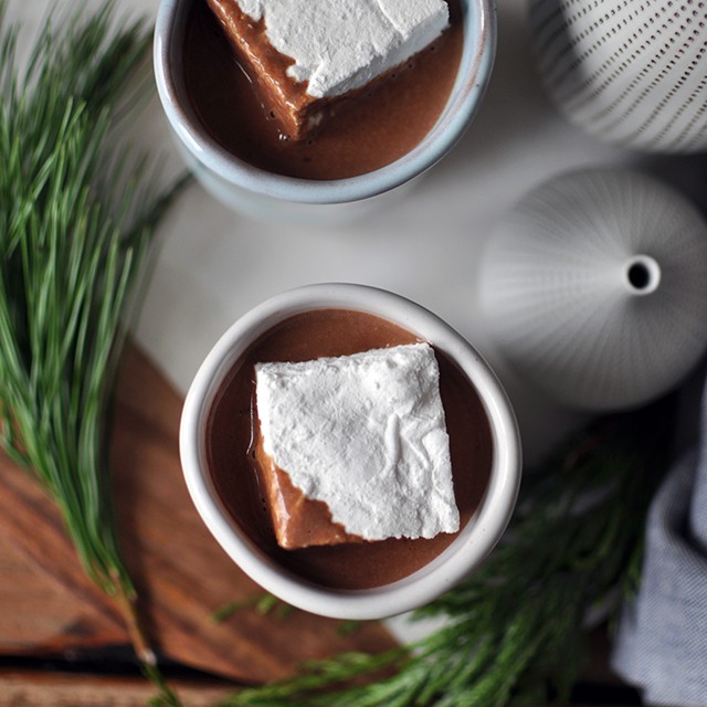 Hawaij Hot Chocolate recipe with giant marshmallows
