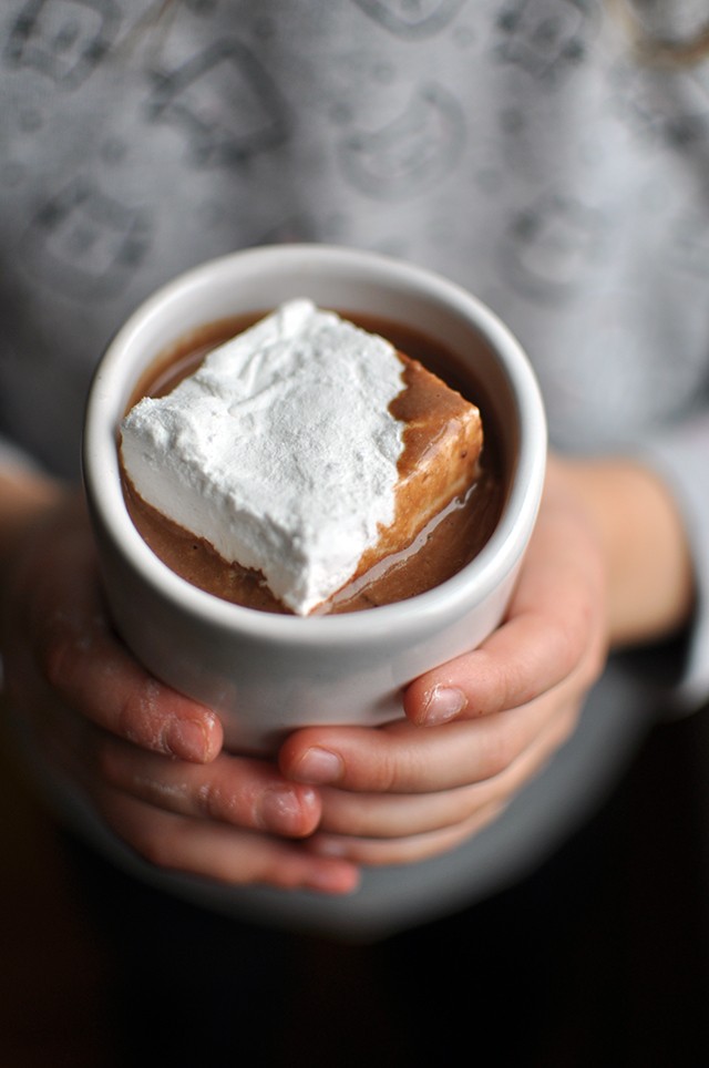 Hawaij Hot Chocolate recipe with giant marshmallow 