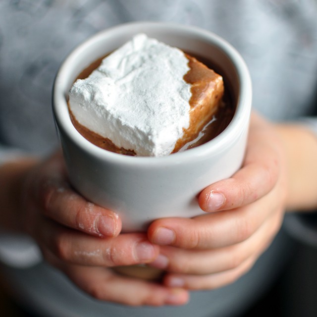 Hawaij Hot Chocolate recipe with giant marshmallows