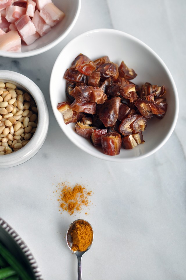 Green Beans with Dates and Pancetta