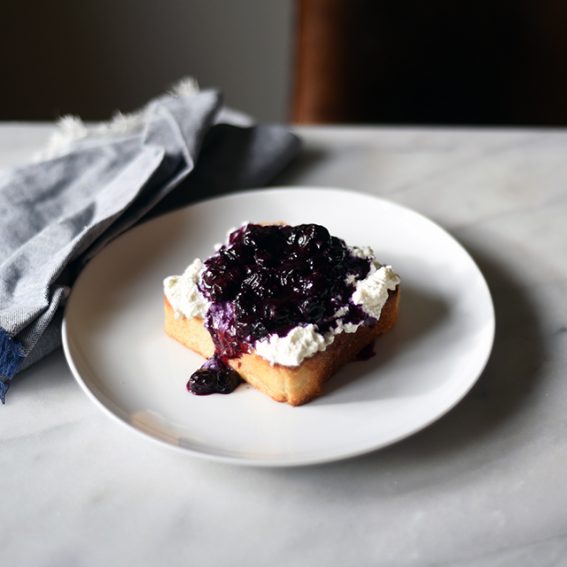 Ricotta Toast with BlueberryBasil Quick Jam Turntable Kitchen