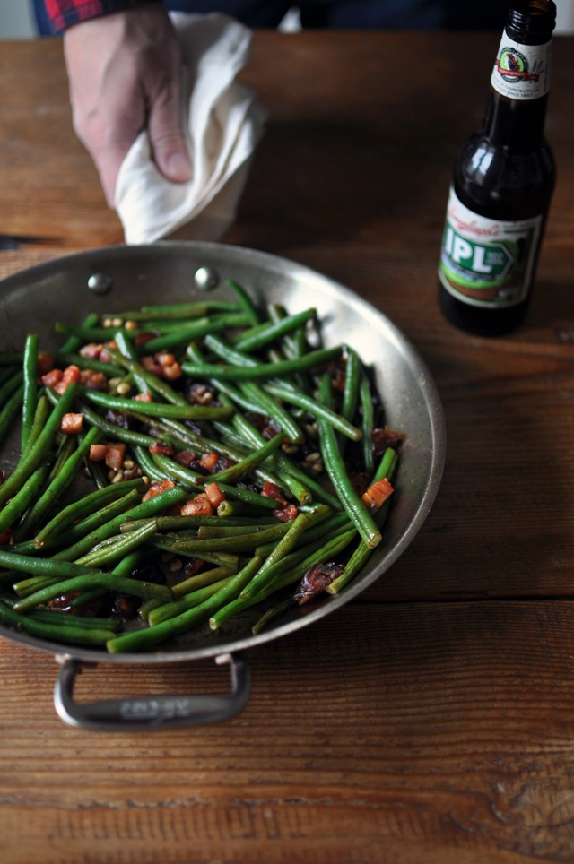 Green Beans with Dates and Pancetta