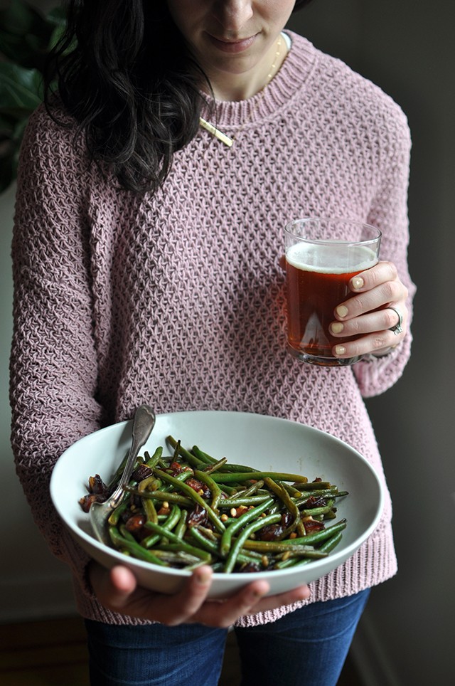 Green Beans with Dates and Pancetta