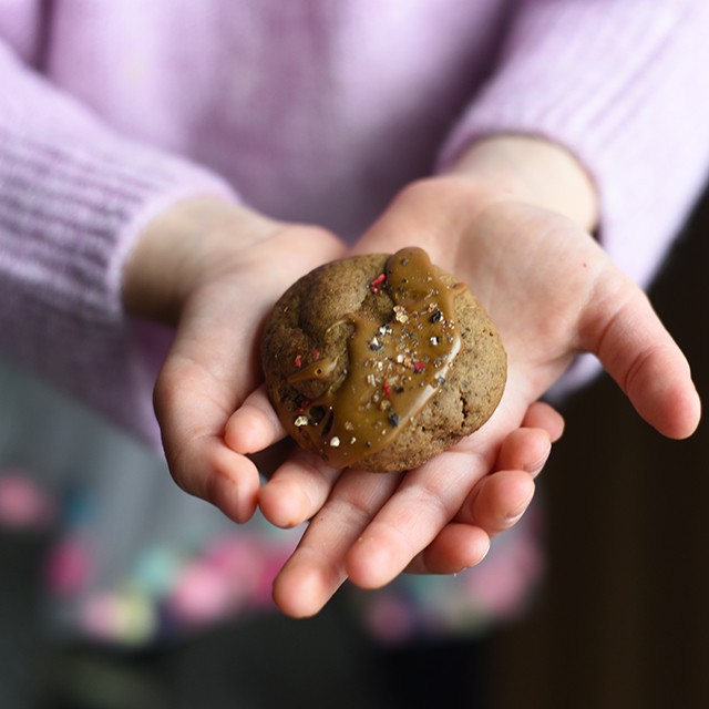 Soft Glazed Molasses Cookies