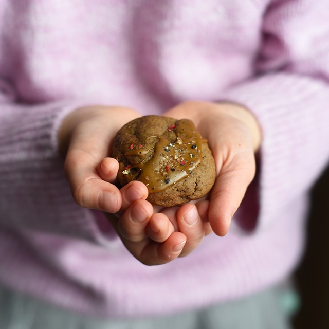 Soft Glazed Molasses Cookies