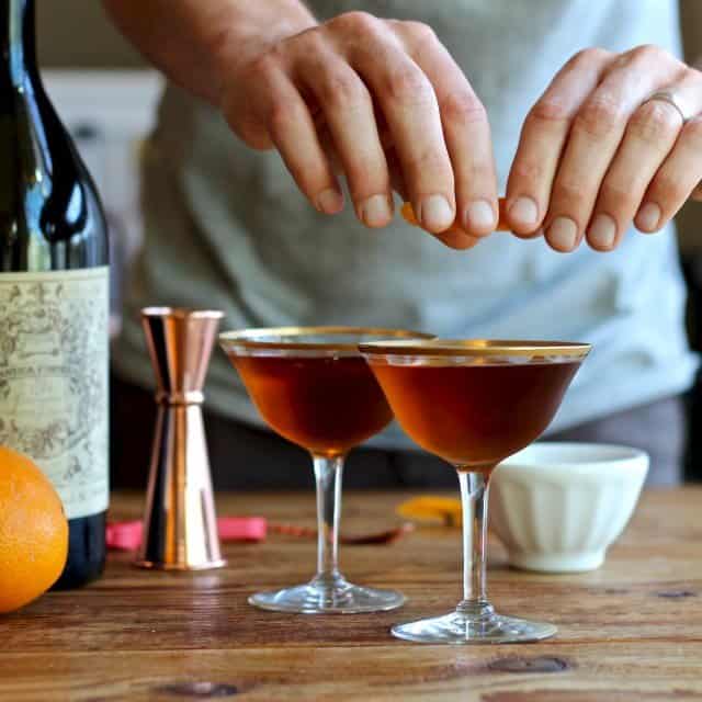 Home Bar: Fall in Manhattan