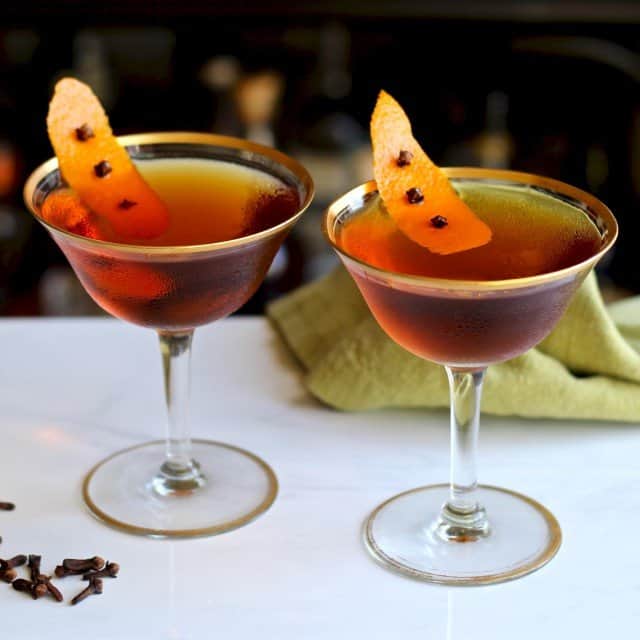 Home Bar: Fall in Manhattan