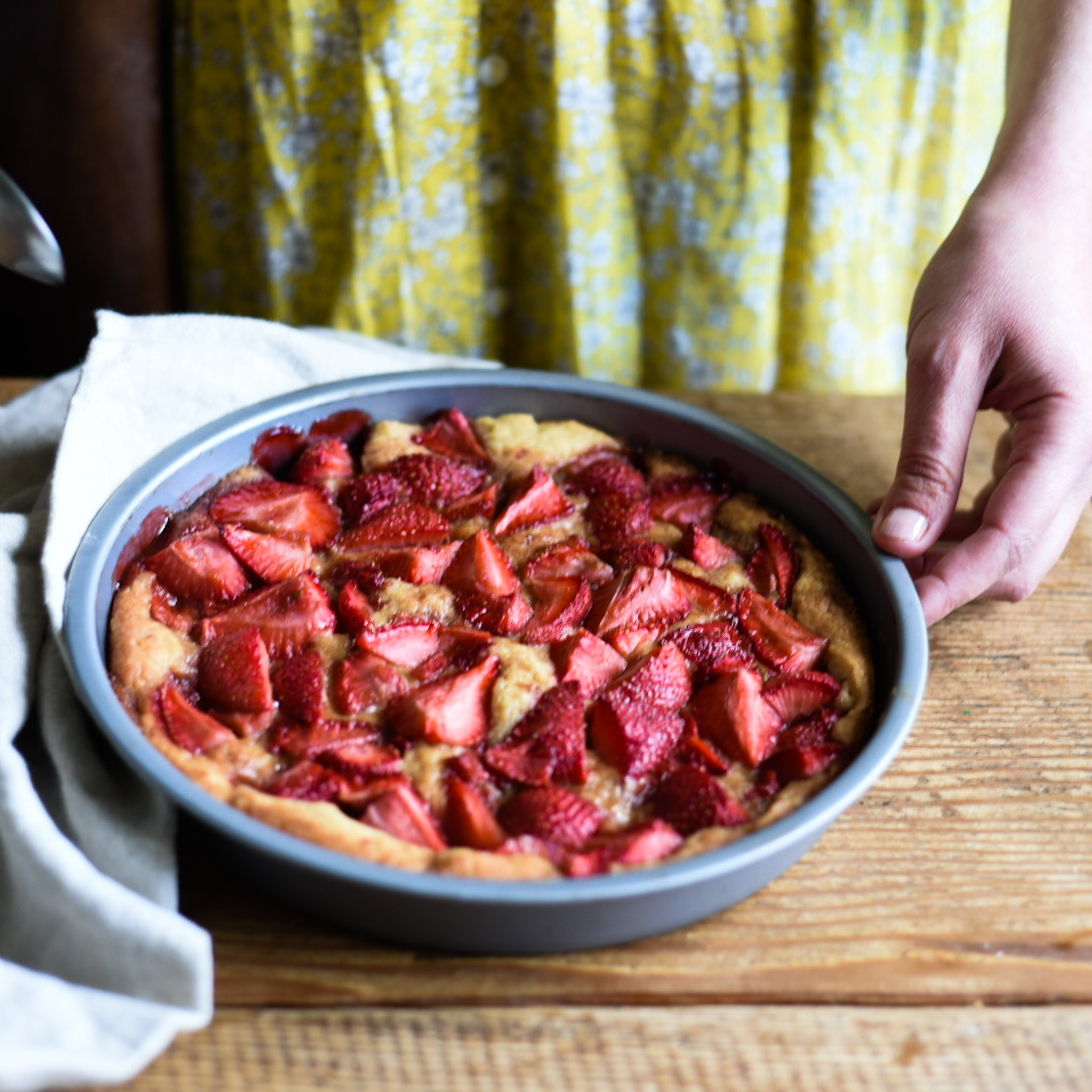 Strawberry Spoon Cake