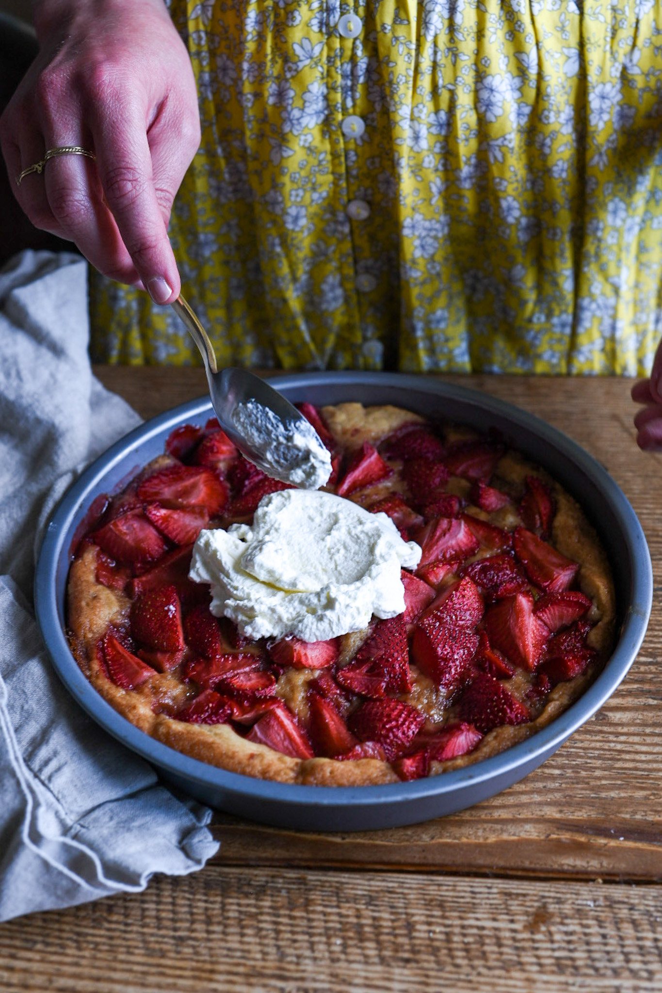 Strawberry Spoon Cake