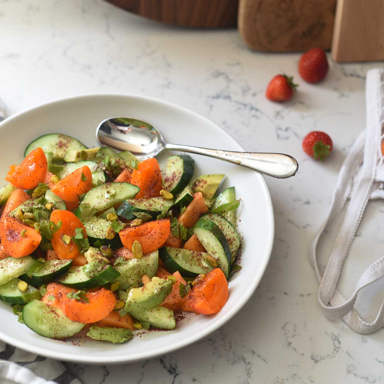 Summer Melon and Apricot Salad