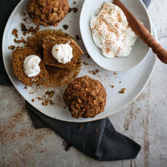 Pumpkin Pistachio Muffins