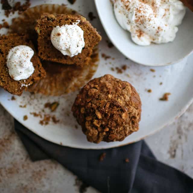 Pumpkin Pistachio Muffins