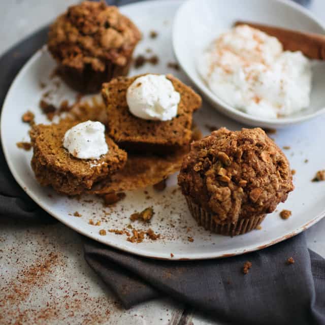 Pumpkin Pistachio Muffins