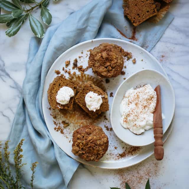 Pumpkin Pistachio Muffins