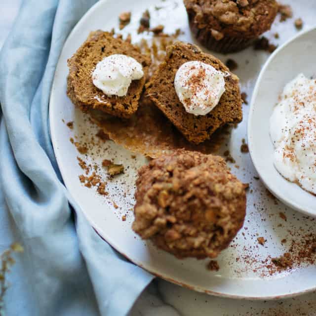 Pumpkin Pistachio Muffins