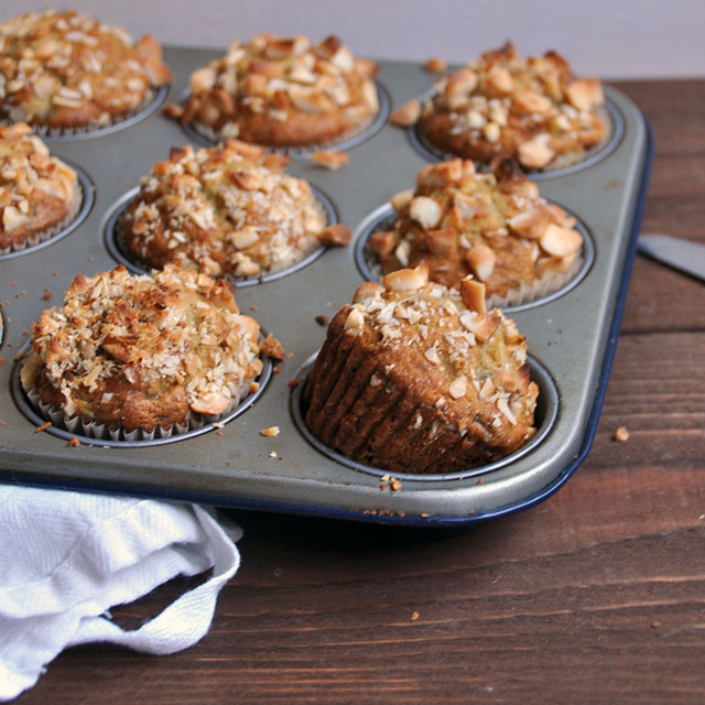 Banana and Macadamia Nut Muffins