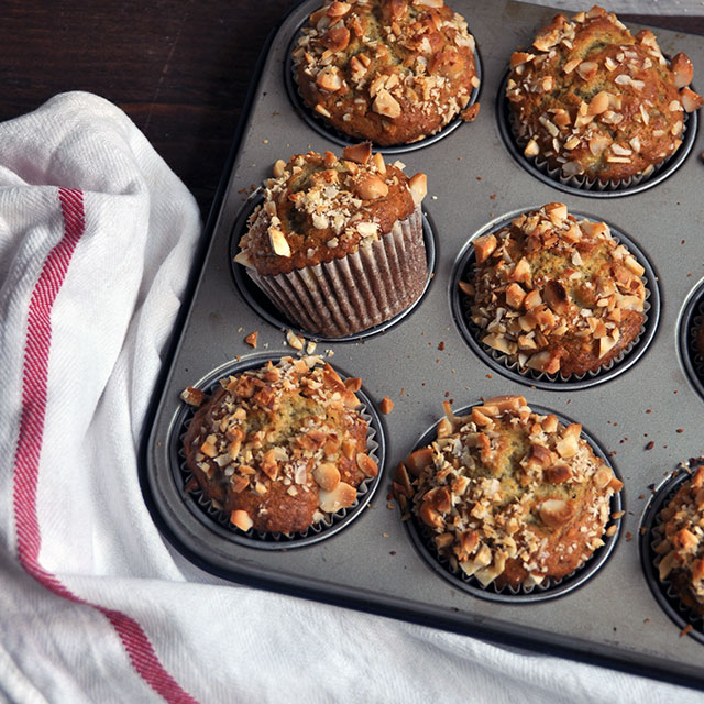 Banana and Macadamia Nut Muffins