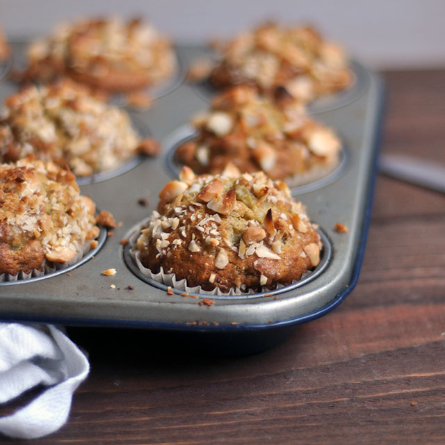 Banana and Macadamia Nut Muffins