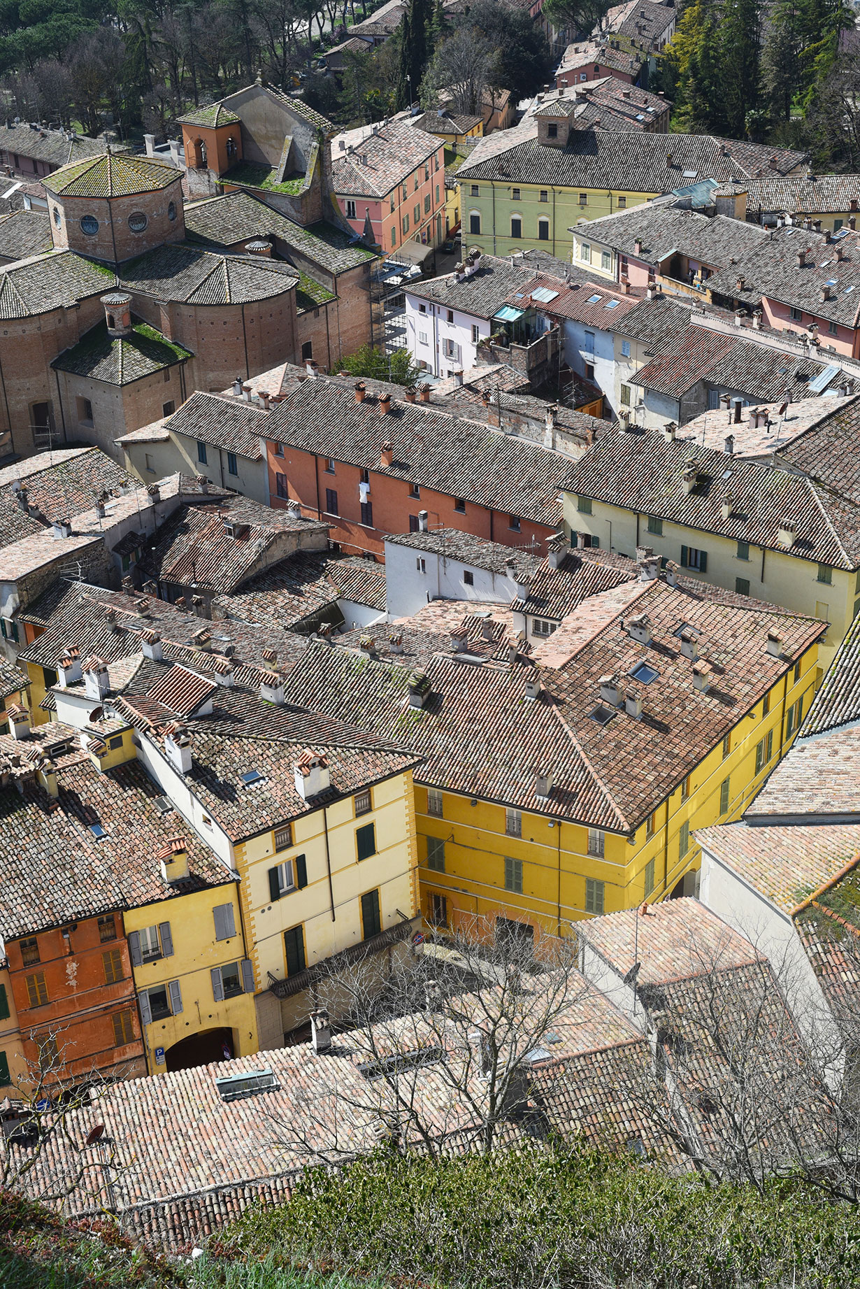 The colorful houses of Brisighella, Emilia Romagna
