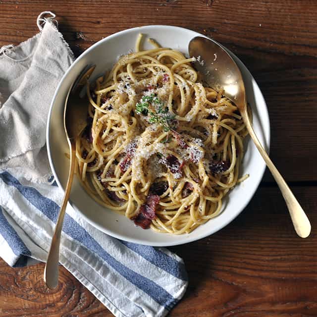 Life-Changing Spaghetti Carbonara and Cooking For Each Other