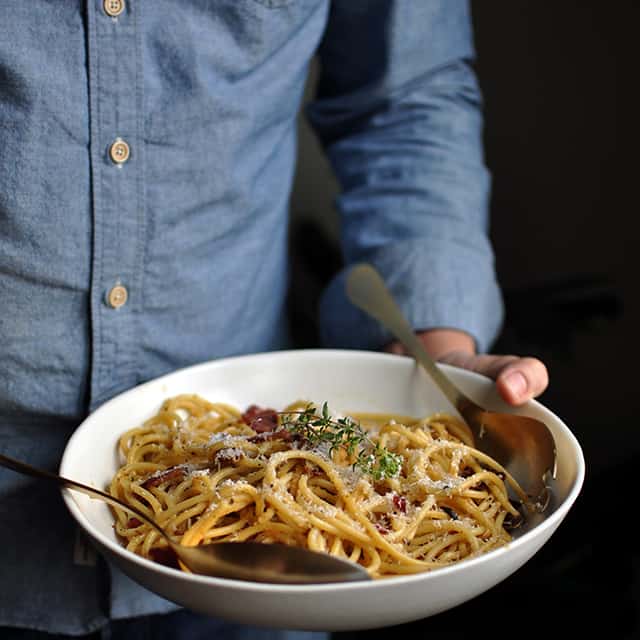 Life-Changing Spaghetti Carbonara and Cooking For Each Other