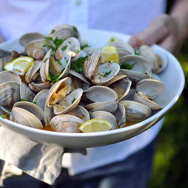 Grilled Clams with Smoked Paprika Butter