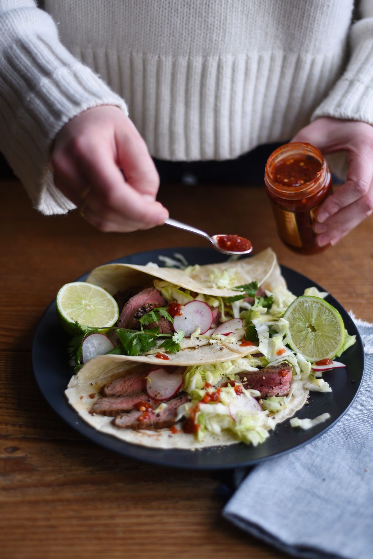 Turntable Kitchen shares an easy recipe for Coffee-Rubbed Steak Tacos