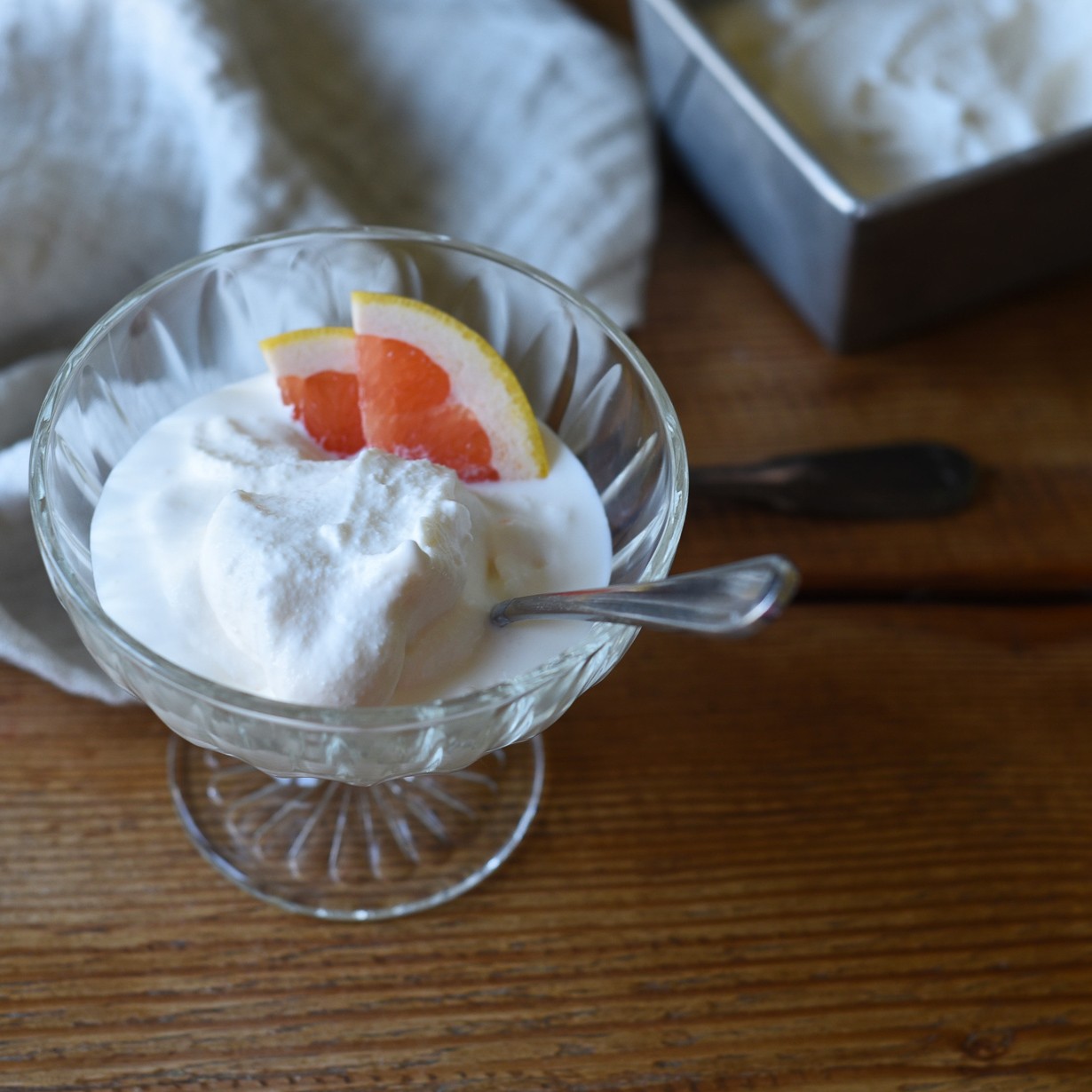 Grapefruit Frozen Yogurt