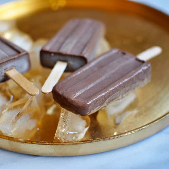 Mexican Chocolate Fudgesicles for the 4th of July