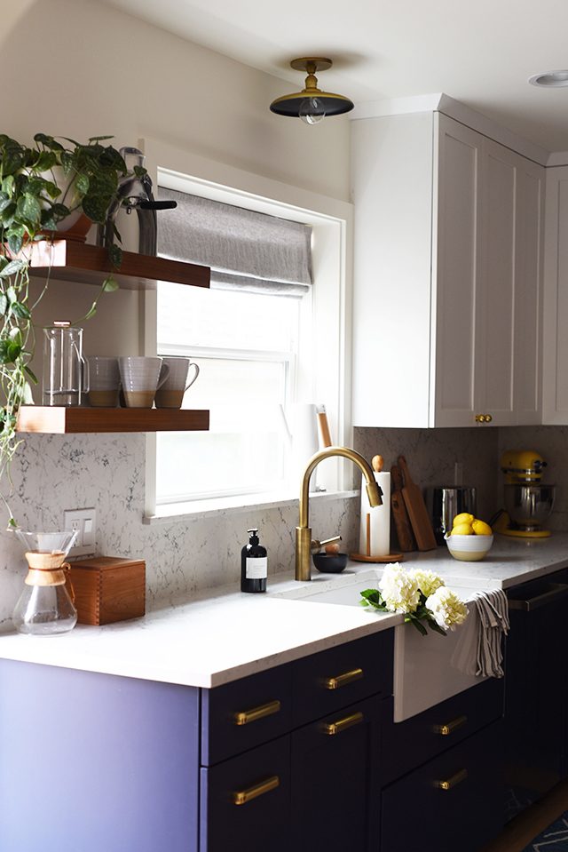 Our Timeless White and Gold Kitchen Reveal